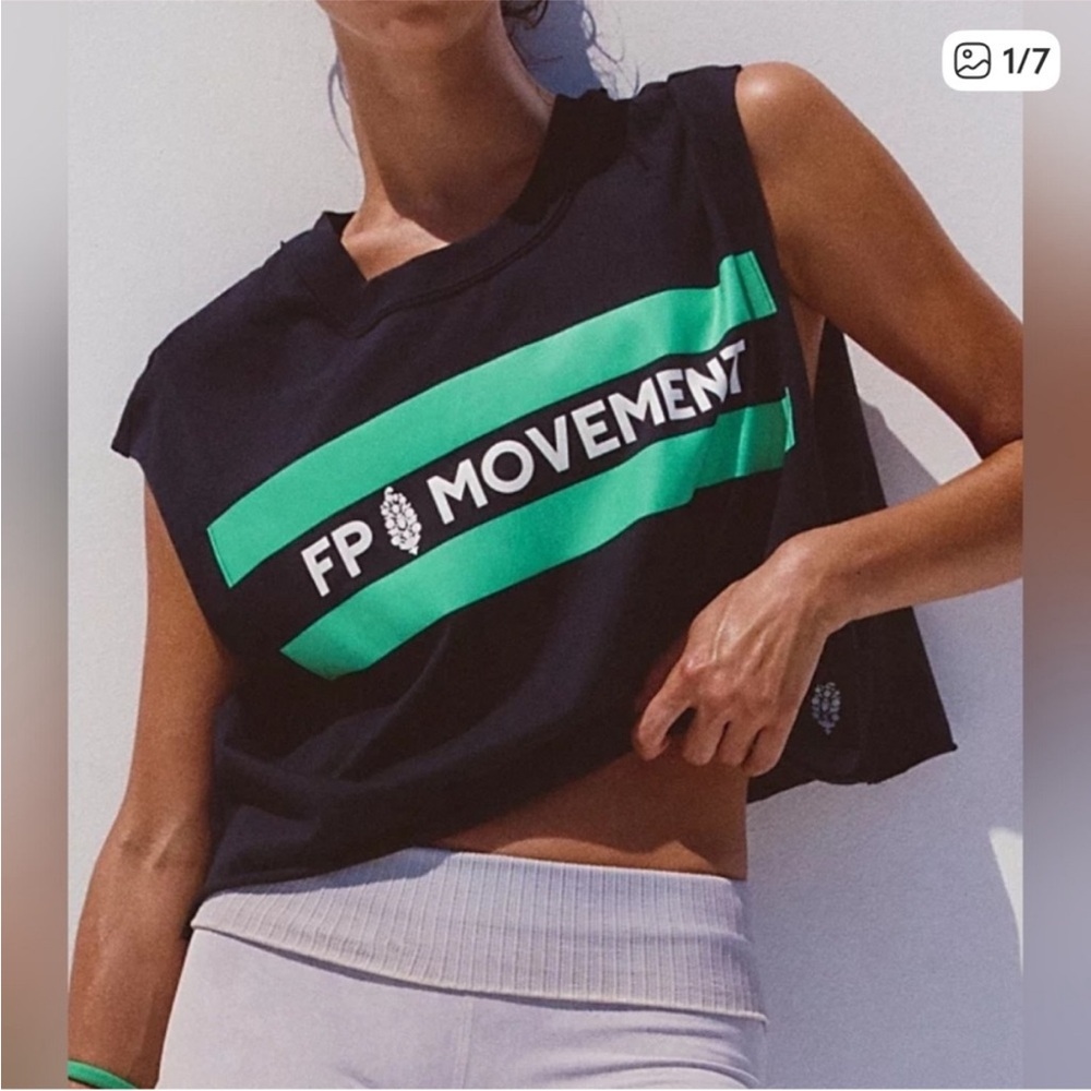 Free People Movement Inspire Logo Tank Size Small nwt